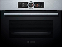 Компактный паровой духовой шкаф Bosch CSG656RS2 , электрический, шириной 59.4 см, нержавеющая сталь, EcoClean очистка в Санкт-Петербурге