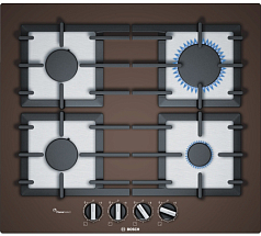 Газовая варочная панель Bosch PPP6A4B90R на 4 конфорки, шириной 59 см, коричневый в Санкт-Петербурге