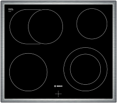 Электрическая варочная панель Bosch NKN 645G17 на 4 конфорки, шириной 58.3 см, черный в Санкт-Петербурге