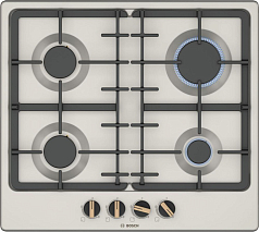 Газовая варочная панель Bosch PGP6B1B92R на 4 конфорки, шириной 58.2 см, жемчужно-белый в Санкт-Петербурге