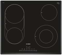 Электрическая варочная панель Bosch PKM651FP1 на 4 конфорки, шириной 59.2 см, черный в Санкт-Петербурге