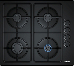 Газовая варочная панель Bosch POP6B6B80 на 4 конфорки, шириной 59 см, черный в Санкт-Петербурге