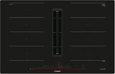 Индукционная варочная с вытяжкой Bosch PXX821D66E на 4 конфорки, шириной 79.2 см, черный в Санкт-Петербурге
