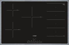 Индукционная варочная панель Bosch PXV845FC1E на 5 конфорки, шириной 79.5 см, черный в Санкт-Петербурге