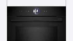 Духовой шкаф Bosch HMG976RB1S , электрический, шириной 59.4 см, черный, пиролитическая очистка в Санкт-Петербурге