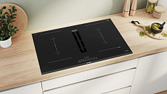 Индукционная варочная панель Bosch PVQ895F25E на 4 конфорки, шириной 81.6 см, черный в Санкт-Петербурге