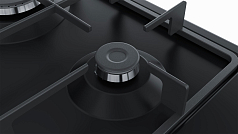 Газовая варочная панель Bosch PGP6B6B60 на 4 конфорки, шириной 58.2 см, черный в Санкт-Петербурге