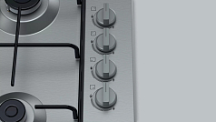 Газовая варочная панель Bosch PBP6C5B82O на 4 конфорки, шириной 58 см, нержавеющая сталь в Санкт-Петербурге