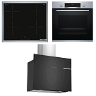 Комплект Bosch Serie 4 (PUE64KBB5E, HBA554YS0, DWF65AJ60T)
