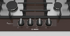 Газовая варочная панель Bosch PPP6A4B90R на 4 конфорки, шириной 59 см, коричневый в Санкт-Петербурге