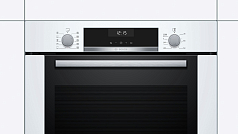 Духовой шкаф Bosch HBA317BW0R , электрический, шириной 59.4 см, белый, традиционная очистка в Санкт-Петербурге