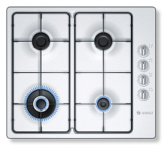 Газовая варочная панель Bosch PBH 615B80E на 4 конфорки, шириной 58 см, нержавеющая сталь в Санкт-Петербурге