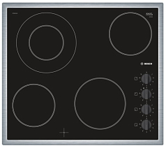 Электрическая варочная панель Bosch PKF645CA1E на 4 конфорки, шириной 58.3 см, черный в Санкт-Петербурге Электрическая варочная панель Bosch PKF645CA1E на 4 конфорки, шириной 58.3 см, черный в Санкт-Петербурге