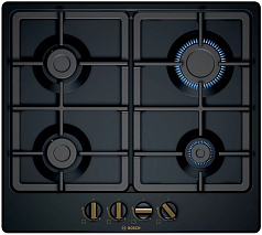 Газовая варочная панель Bosch PGP6B6B95R на 4 конфорки, шириной 58.2 см, черный в Санкт-Петербурге