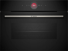 Компактный духовой шкаф Bosch CBG7341B1 , электрический, шириной 59.4 см, черный, EcoClean очистка в Санкт-Петербурге