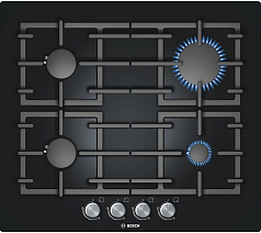 Газовая варочная панель Bosch PPP 616C91 R на 4 конфорки, шириной 59 см, черный в Санкт-Петербурге
