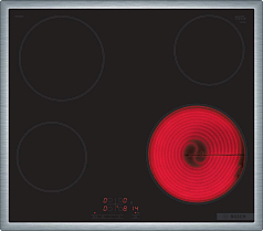 Электрическая варочная панель Bosch PKE645BB2R на 4 конфорки, шириной 58.3 см, черный в Санкт-Петербурге