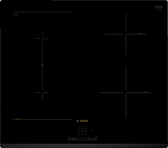 Индукционная варочная панель Bosch PVS631BB5R на 4 конфорки, шириной 59.2 см, черный в Санкт-Петербурге