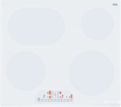 Электрическая варочная панель Bosch PKN652FP2E на 4 конфорки, шириной 59.2 см, белый в Санкт-Петербурге