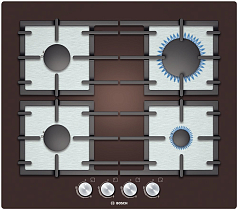 Газовая варочная панель Bosch PPP 614B91R на 4 конфорки, шириной 59 см, коричневый в Санкт-Петербурге