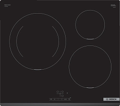 Индукционная варочная панель Bosch PUJ631BB5E на 3 конфорки, шириной 59.2 см, черный в Санкт-Петербурге