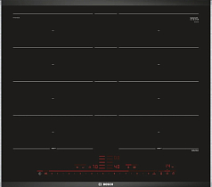 Индукционная варочная панель Bosch PXY675DE3E на 4 конфорки, шириной 60.6 см, черный в Санкт-Петербурге