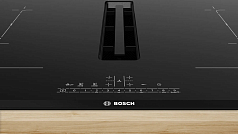 Индукционная варочная панель Bosch PVQ895F25E на 4 конфорки, шириной 81.6 см, черный в Санкт-Петербурге