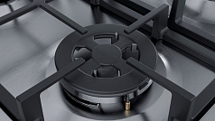 Газовая варочная панель Bosch PBH6C5B95R на 4 конфорки, шириной 58 см, нержавеющая сталь в Санкт-Петербурге