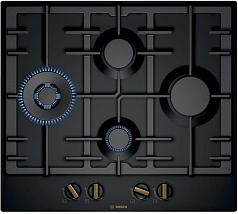 Газовая варочная панель Bosch PCI6B6B95R на 4 конфорки, шириной 58.2 см, черный в Санкт-Петербурге