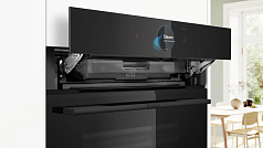 Духовой шкаф Bosch HSG958DB1S , электрический, шириной 59.4 см, черный, традиционная очистка в Санкт-Петербурге