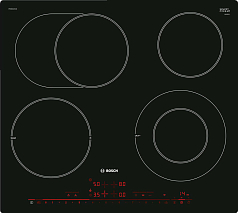 Электрическая варочная панель Bosch PKN601DV1M на 4 конфорки, шириной 57.2 см, черный в Санкт-Петербурге