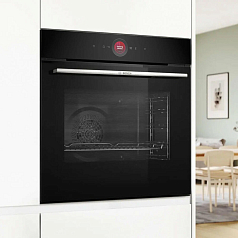 Духовой шкаф Bosch HBG7221B1S , электрический, шириной 59.4 см, черный, традиционная очистка в Санкт-Петербурге