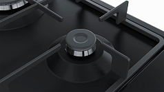 Газовая варочная панель Bosch PGP6B3B60 на 4 конфорки, шириной 58.2 см, черный в Санкт-Петербурге