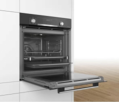 Духовой шкаф Bosch HBG378EB6R , электрический, шириной 59.4 см, черный, пиролитическая очистка в Санкт-Петербурге