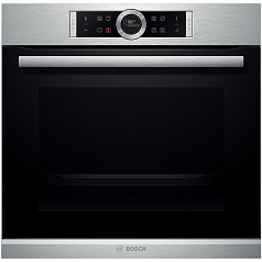 Духовой шкаф Bosch HBG655HS1 , электрический, шириной 59.4 см, нержавеющая сталь, EcoClean очистка в Санкт-Петербурге