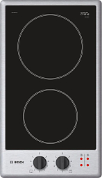 Варио-прибор ДОМИНО Bosch PKE345CA1 на 2 конфорки, шириной 28.8 см, нержавеющая сталь в Санкт-Петербурге