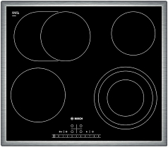 Электрическая варочная панель Bosch PKD 645F17 на 4 конфорки, шириной 58.3 см, черный в Санкт-Петербурге
