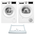 Комплект Bosch Serie 6 (WGG244FLSN, WQG232ALSN, WTZ20410)