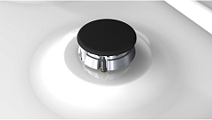 Газовая варочная панель Bosch PCH612M90R на 4 конфорки, шириной 58.2 см, белый в Санкт-Петербурге