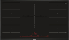 Индукционная варочная панель Bosch PXV975DC1E на 5 конфорки, шириной 91.6 см, черный в Санкт-Петербурге