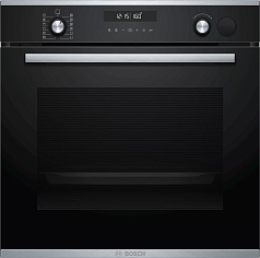 Духовой шкаф Bosch HRG2382S1 , электрический, шириной 59.4 см, черный, EcoClean очистка в Санкт-Петербурге