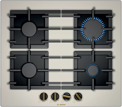 Газовая варочная панель Bosch PPP6B1B90R на 4 конфорки, шириной 59 см, черный в Санкт-Петербурге