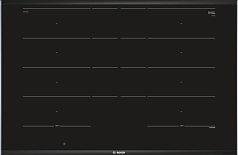 Индукционная варочная панель Bosch PXY875DE3E на 4 конфорки, шириной 81.6 см, черный в Санкт-Петербурге