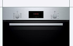 Духовой шкаф Bosch HBF114ES1R , электрический, шириной 59.4 см, нержавеющая сталь, традиционная очистка в Санкт-Петербурге