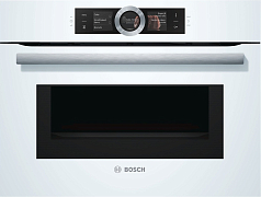 Компактный духовой шкаф Bosch CMG6764W1 , электрический, шириной 59.5 см, белый, пиролитическая очистка в Санкт-Петербурге