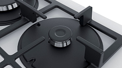 Газовая варочная панель Bosch PNP6B2O90R на 4 конфорки, шириной 59 см, белый в Санкт-Петербурге