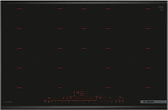 Индукционная варочная панель Bosch PXY898DX6E на 4 конфорки, шириной 81.6 см, черный в Санкт-Петербурге