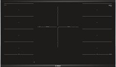 Индукционная варочная панель Bosch PXV975DC1E на 5 конфорки, шириной 91.6 см, черный в Санкт-Петербурге