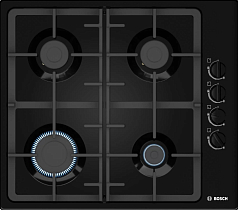 Газовая варочная панель Bosch PBP6C6B93R на 4 конфорки, шириной 58 см, черный в Санкт-Петербурге