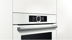 Духовой шкаф Bosch HBG6769W1F , электрический, шириной 59.5 см, белый, пиролитическая очистка в Санкт-Петербурге